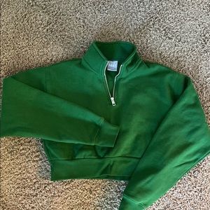 TNA Cozy 1/4 Zip Juniper green
